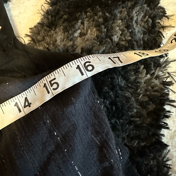 Maeve Anthropologie Abilene Maxi Dress gold and black crochet and tassels sz XS - Picture 7 of 7